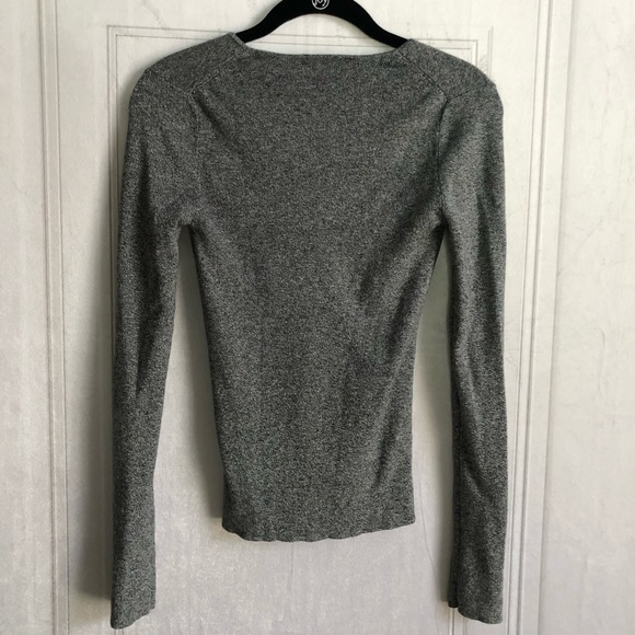 Express Grey Ribbed Sweater - Picture 3 of 4